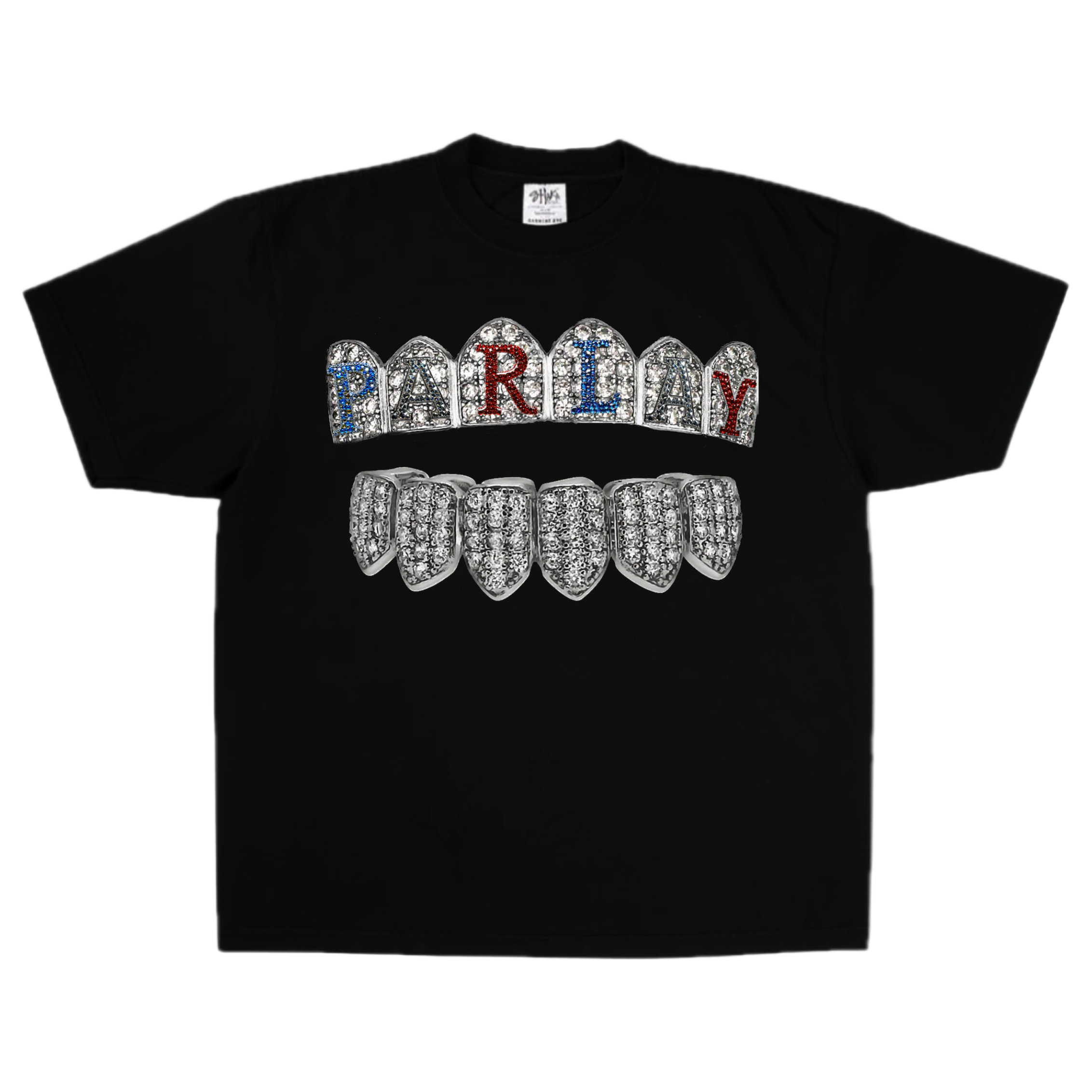 Grill Tee “front n back” (black / washed grey)