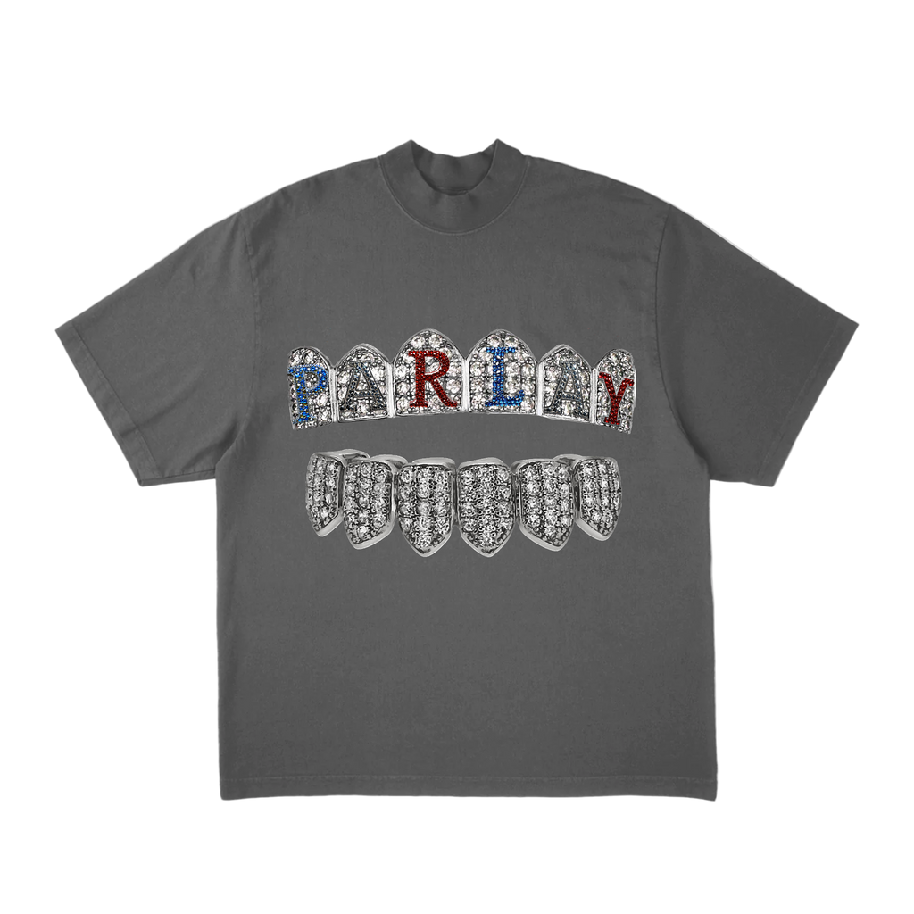 Grill Tee “front n back” (black / washed grey)